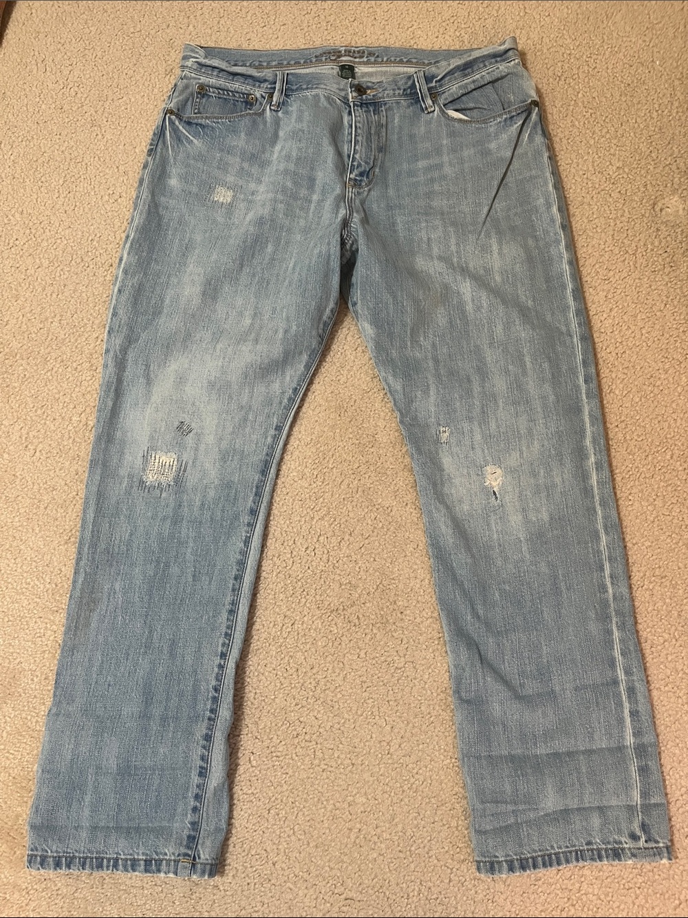 Lauren Ralph Lauren Distressed Boyfriend Jeans